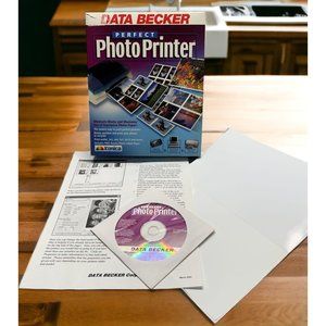 Perfect Photo Printer Data Becker Vintage Windows 95 CD Software